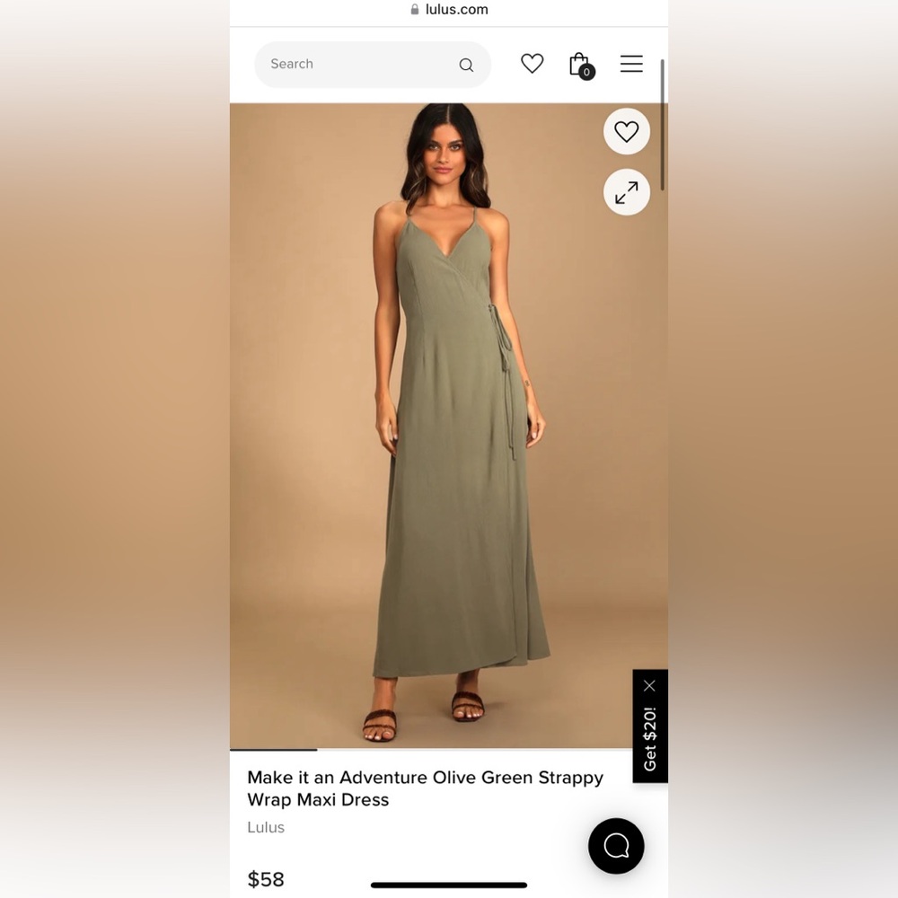 Olive Green Women's Dress